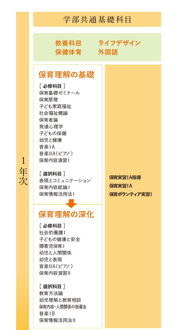 保育学科の学びの概念図01